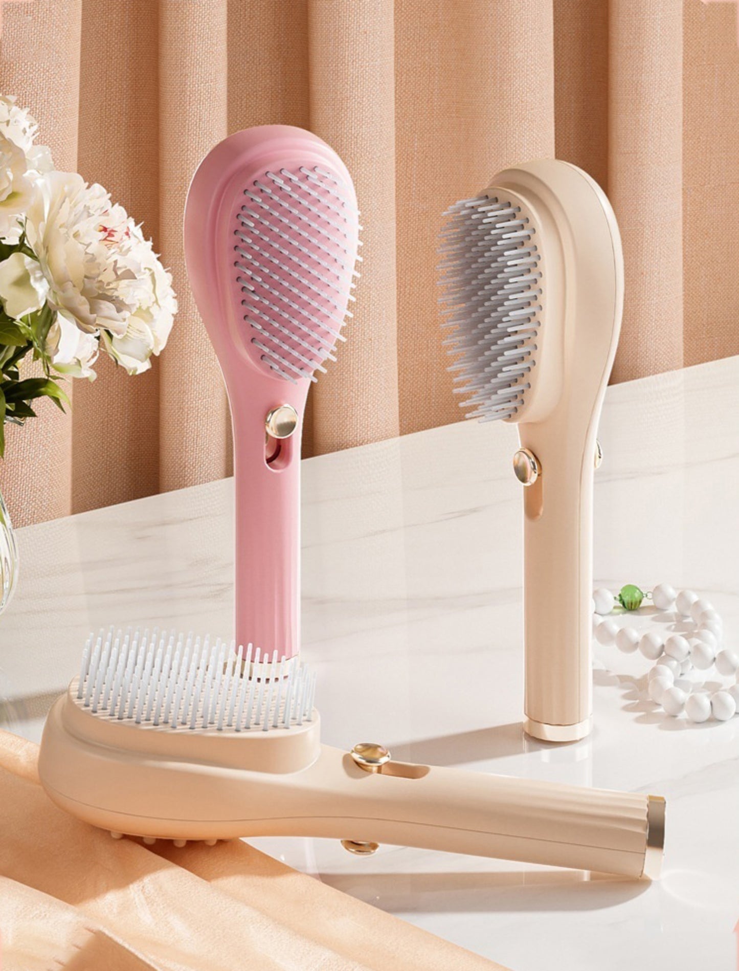 Self Cleaning Hairbrush